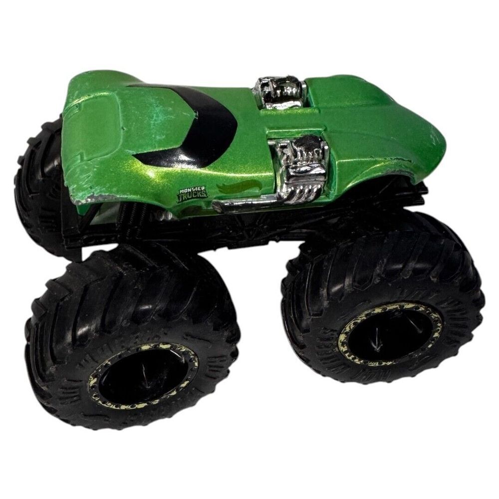 Hot Wheels Monster Truck Vehicle 1:64 Mattel Monster Green Car 68‎